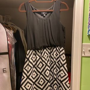 Black and white dress